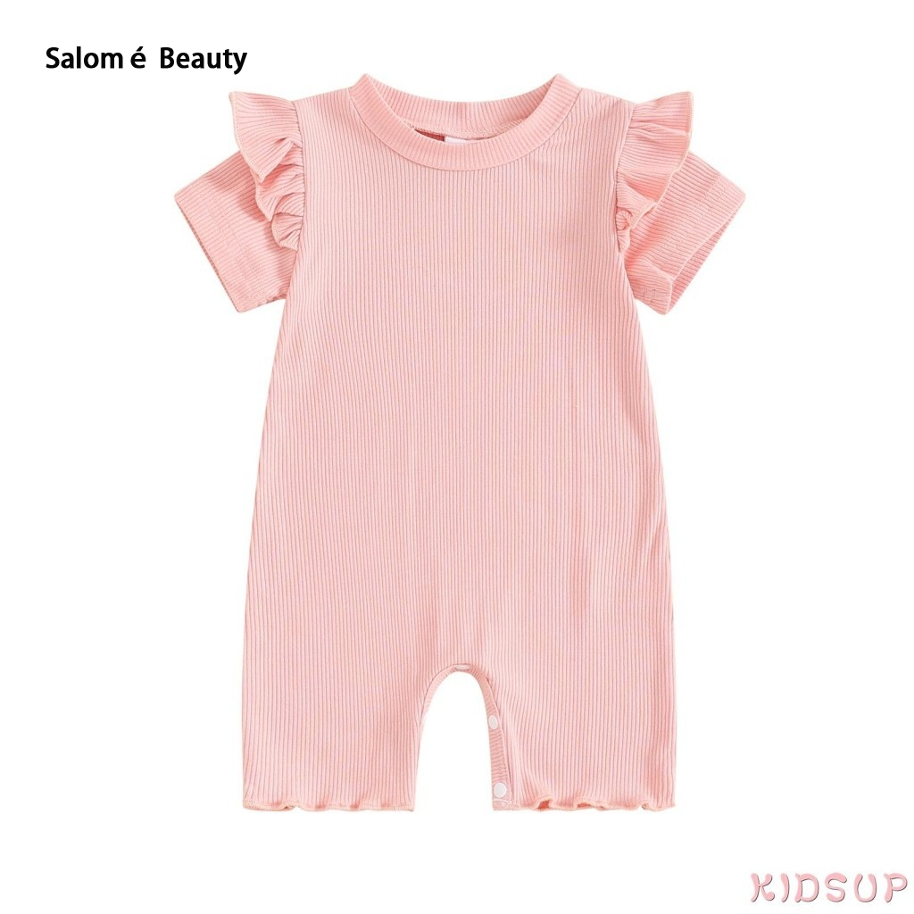 Salomé Beauty 1- Summer casual sleeveless O-neck sleeveless dress for girls, solid color ราคา 153 บาท*ส่งฟรี