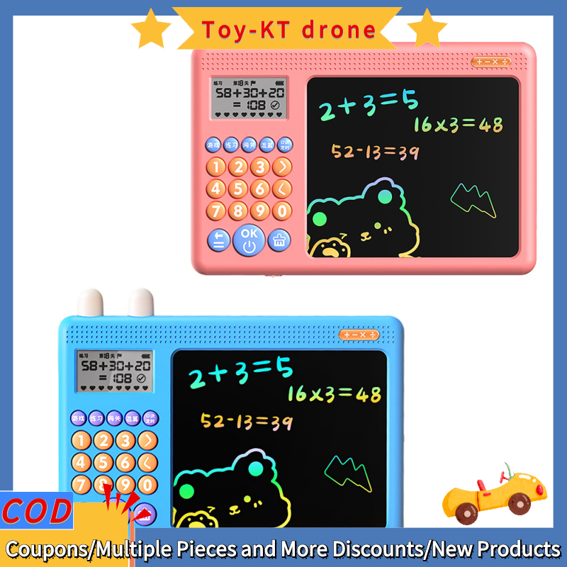 HUE ready stock LCD Writing Tablet For Kids Reusable Oral Calculation