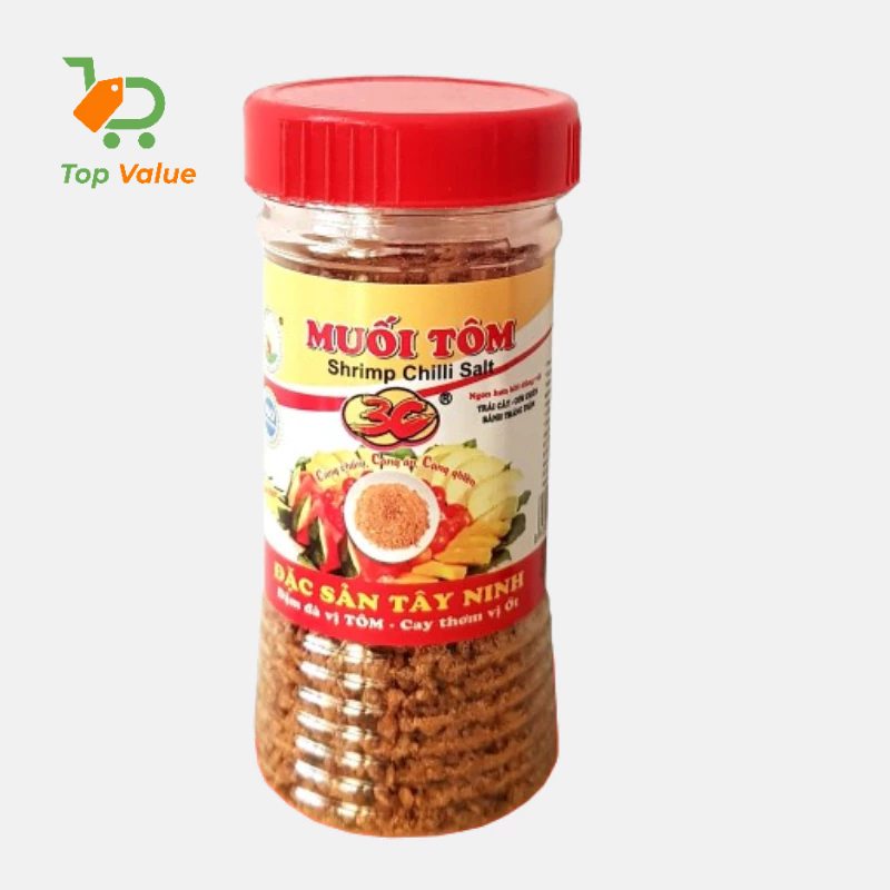 Combo 3 lọ Muối tôm Tây Ninh (765880450) lọ 80gr đậm đà vị Tôm caʏ thơm vị ớt