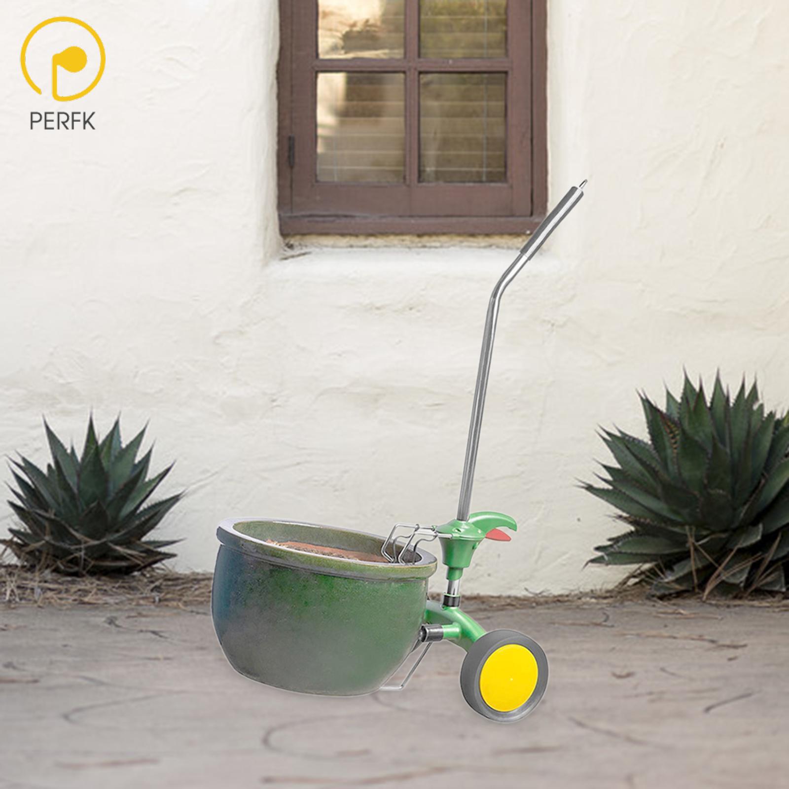 Perfk Garden Pot Mover Plant Pot Trolley Garden Pot Transport Cart ราคา 5,112 บาท*ส่งฟรี