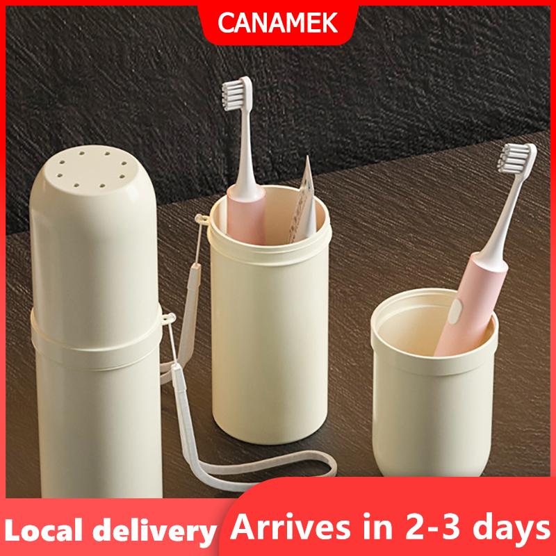 【Giao hàng nhanh】 Simple Portable Travel Toothbrush Case Toothbrush And Toothpaste Storage Box With Lid Case