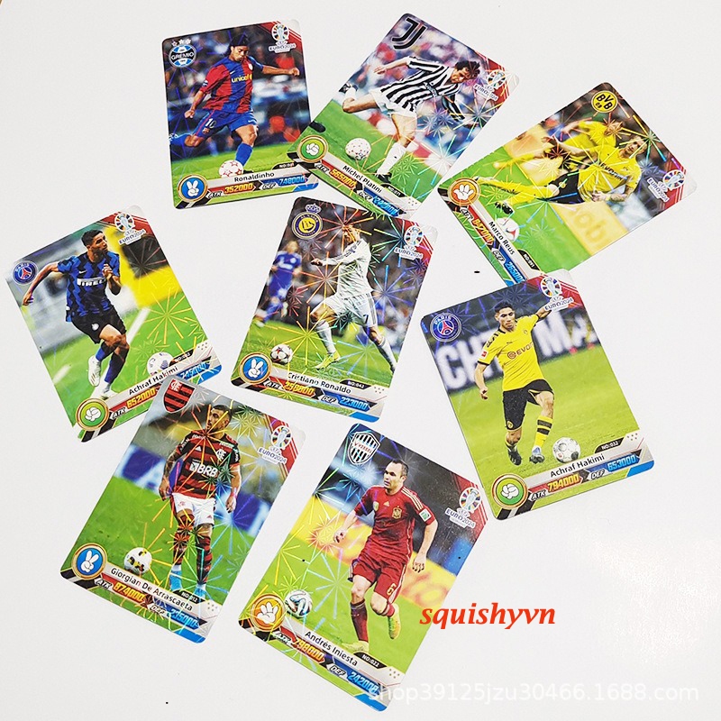 Bộ  288 thẻ bài các nhân vật nổi tiếng bóng đá thế giới-Thẻ cầu thủ bóng WC 2018 - MSP469381