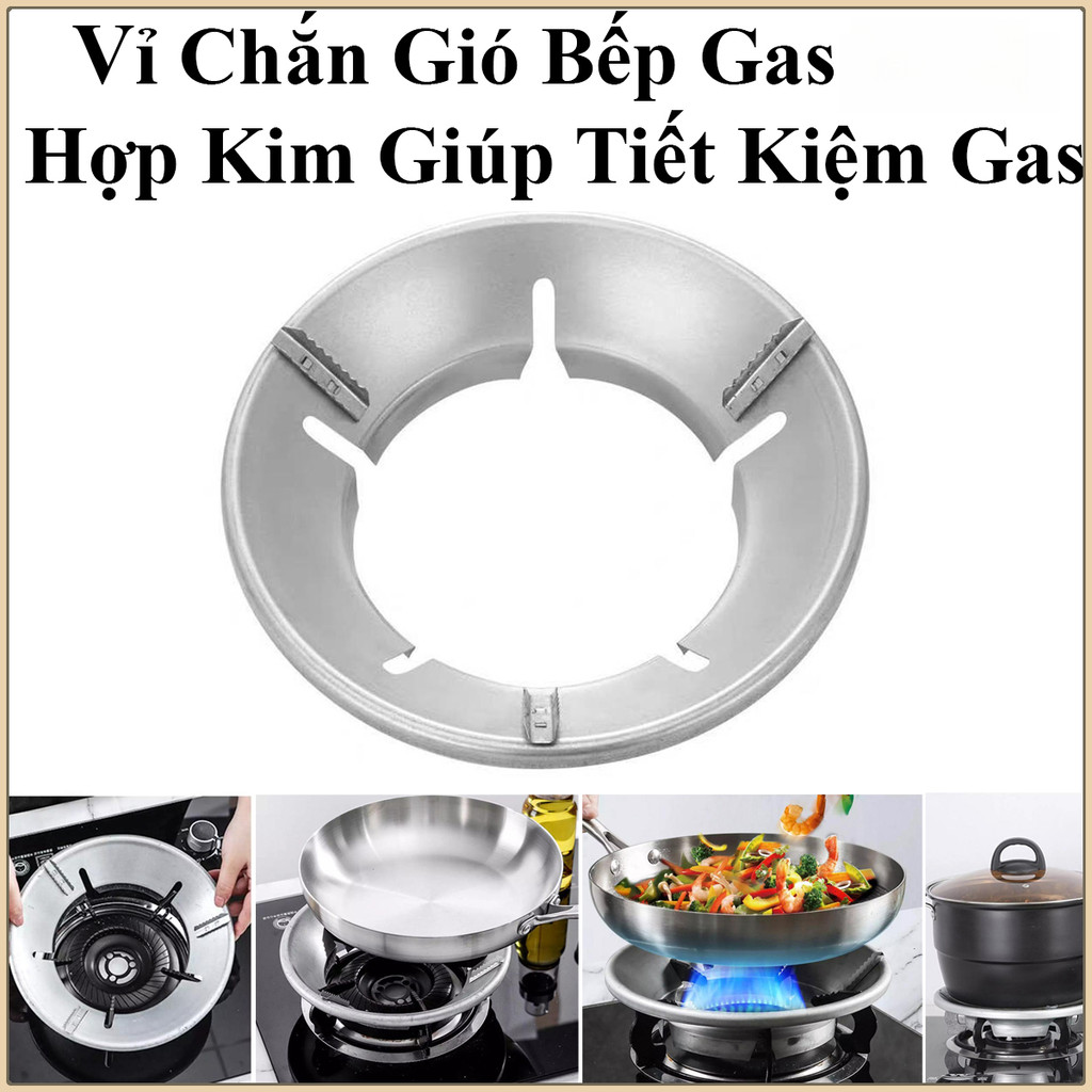 Vỉ Kiềng Chắn Gió Bếp Gas Tròn Giúp Tiết Kiệm Gas, Giúp Tập Trung Nhiệt Độ Nấu Đồ Ăn Nhanh Hơn