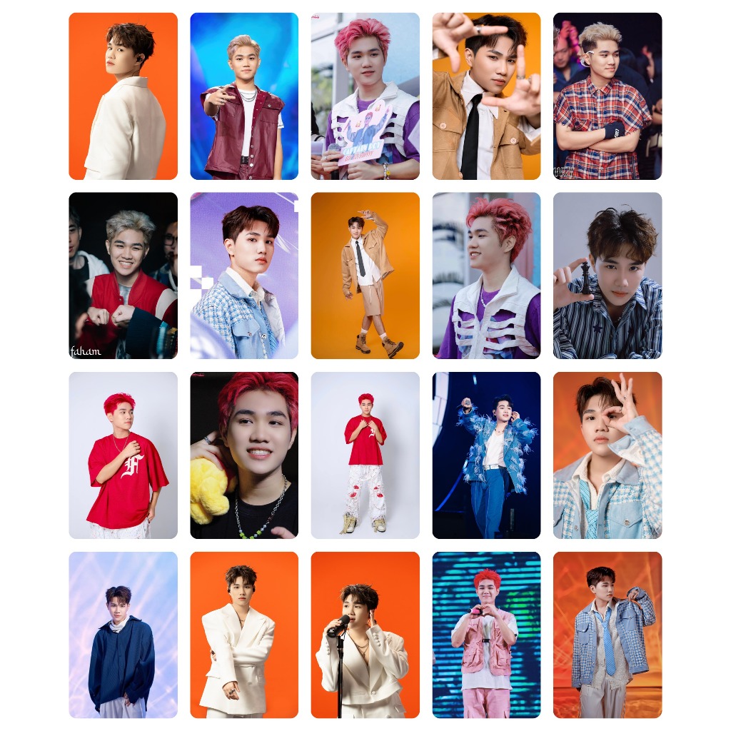 Lomo card 20 ảnh 1 mặt bo góc Captain Boy