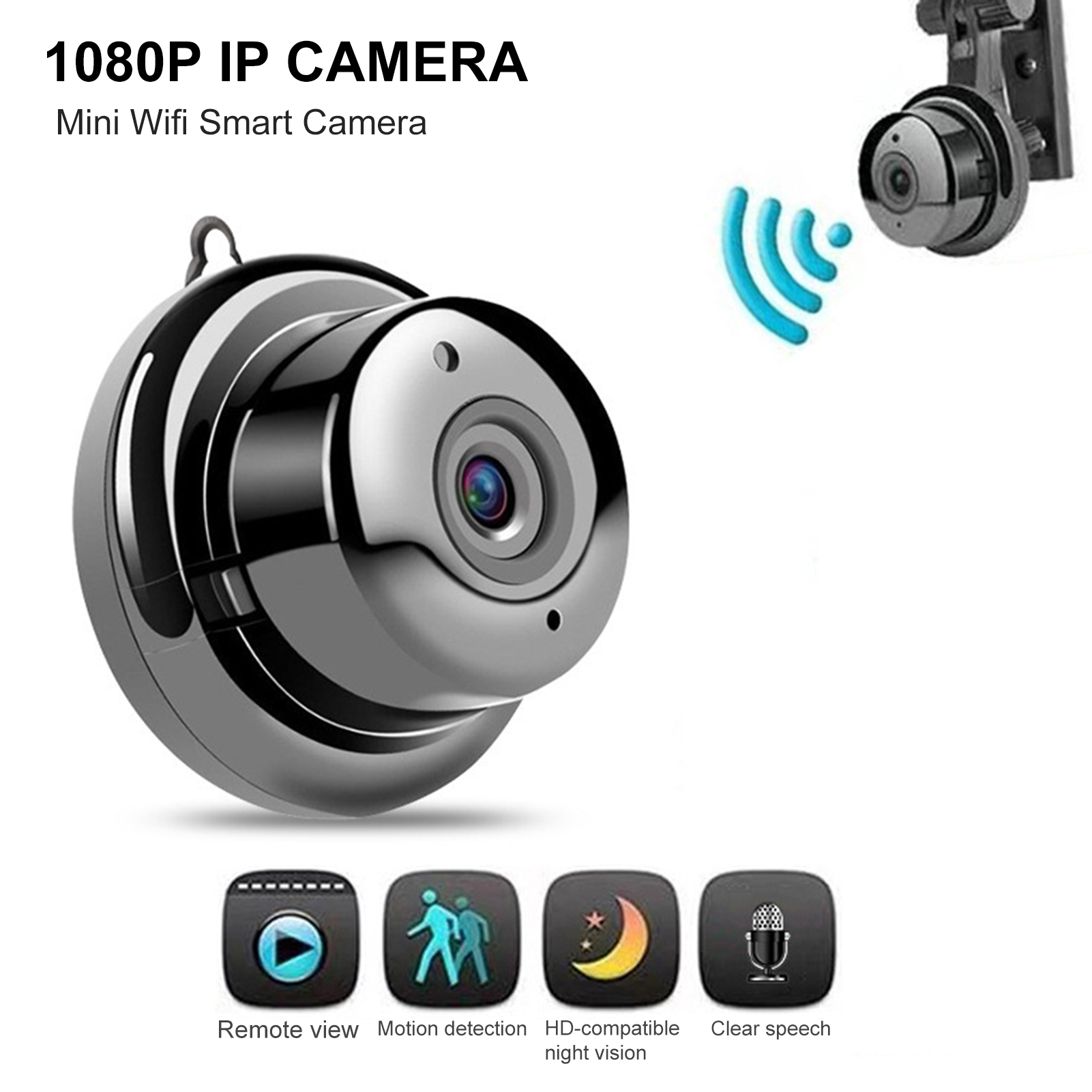 V380 An Ninh Máy Ảnh Xách Tay cảm biến chuyển động Mini 1080P nhìn trong đêm USB Camera giám sát Cho Nhà Hữu Ích Camera giám sát