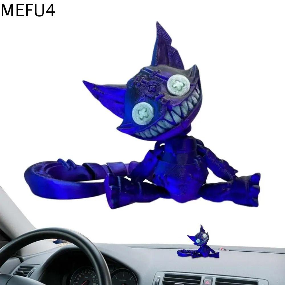 MEFU4 Thư giãn cơ thể Mèo in 3D Đa khớp Mô Hình Hành Động Mèo Mô hình mèo in 3D Phòng ở nhà Có thể di chuyển Trang trí mèo mini Trang trí xe hơi