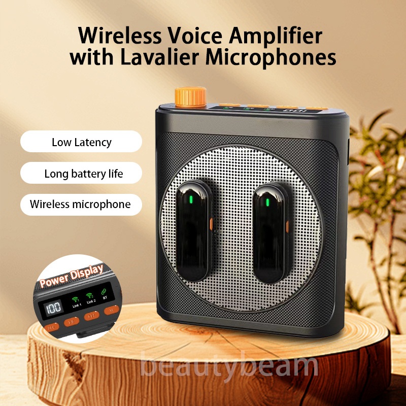 Wireless Microphone Speaker With Lavalier Bluetooth Amplifier Teacher Guide Portable Voice Amplifier
