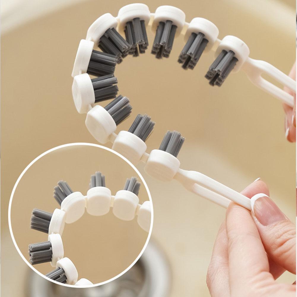 Flexible Gap Brush Kitchen Cleaning Brush Gap Brush Hard Brush Cleaning Bristled Groove Faucet Brush K9I5