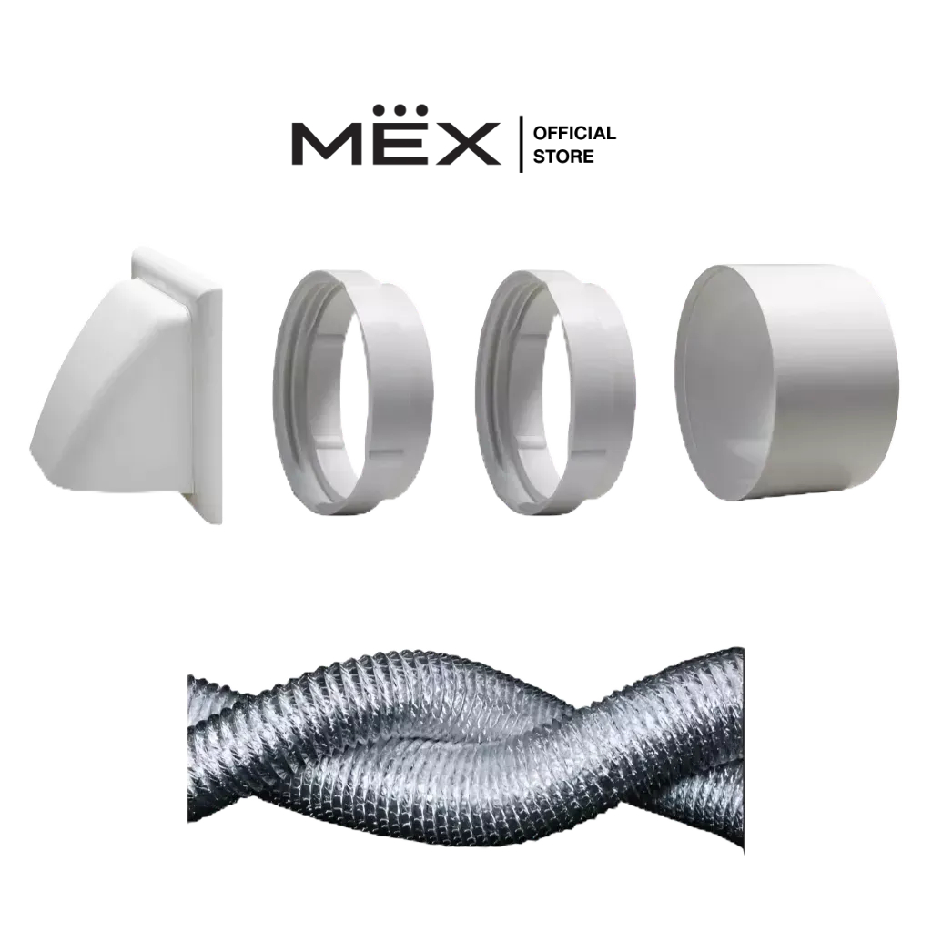 MAR125WH (5 นิ้ว) SET อุปกรณ์ช่องระบายอากาศ แบบครอบกันฝน สำหรับเครื่องดูดควัน ราคา 1,095 บาท*ส่งฟรี