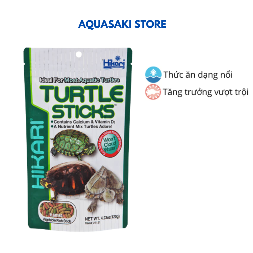 Cám cho rùa nước Hikari Turtle Sticks 120g