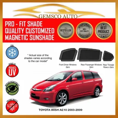 Toyota Wish AE10 2003 - 2009 (6 / 7pcs) Car Magnetic Sunshade
