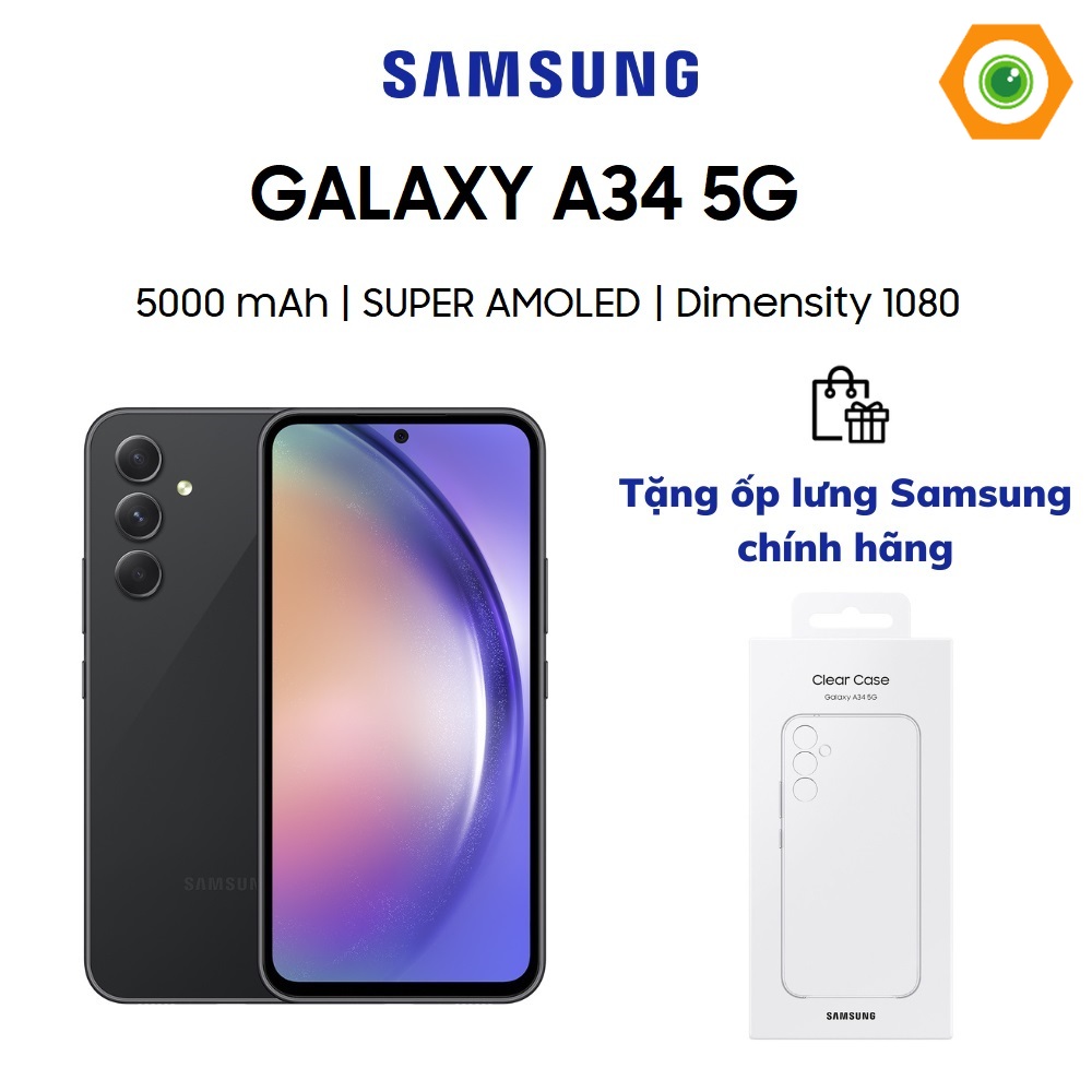 Điện thoại Samsung Galaxy A34 5G 8GB/128GB - Hàng chính hãng