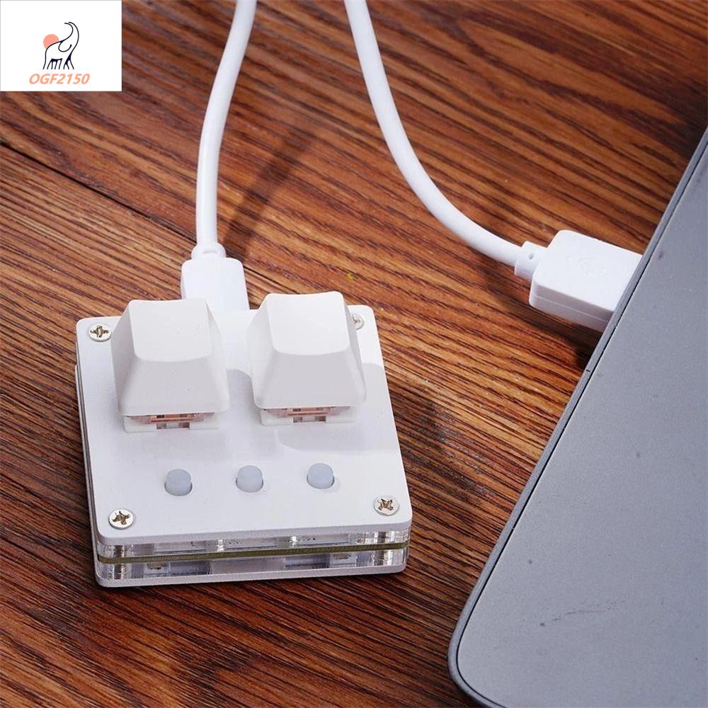 OGF2150 USB Osu Bàn phím cơ Lập trình Bàn phím tự làm Công tắc xanh/đỏ Bàn phím chơi game Bàn phím 1 phím Bàn phím 2 phím Bàn phím mini