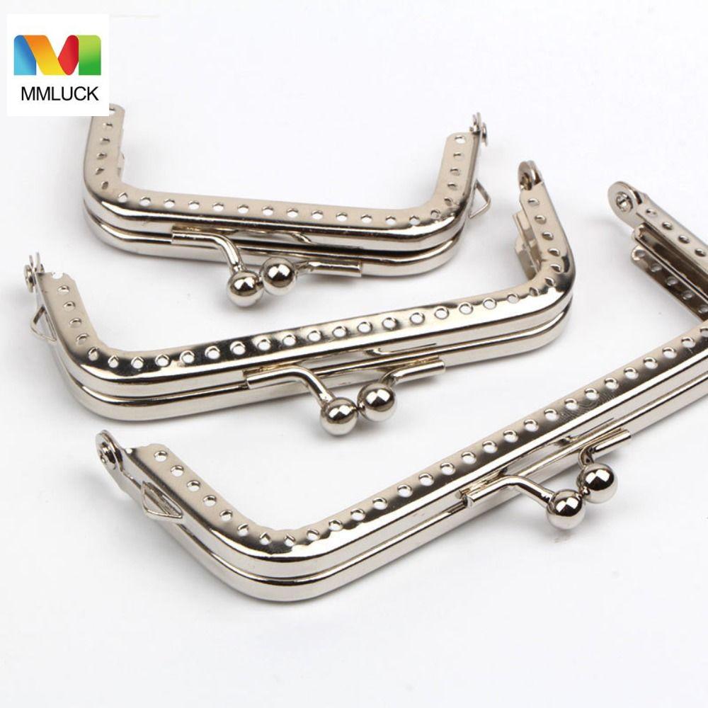MMLUCK Cổ điển Kim loại May Tự làm Thủ công Phụ kiện ví Ví cầm tay đóng Kẹp Nụ Hôn Móc Khóa Ví Khung Ví