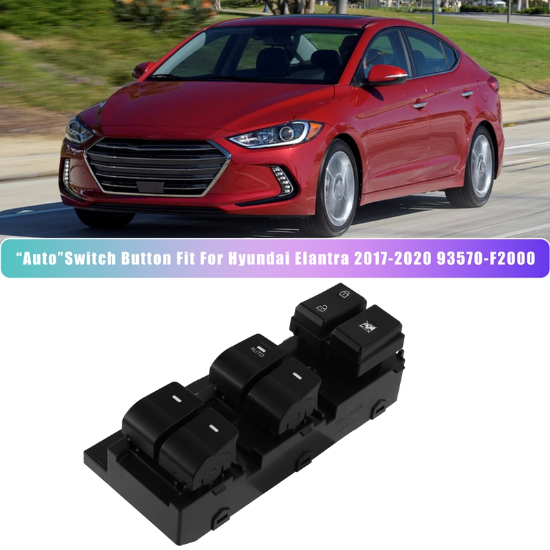 (IMTO) Car Window Left Front Master Lifter Switch with "Auto"Switch Button Fit for 2017-2020 93570-F2000