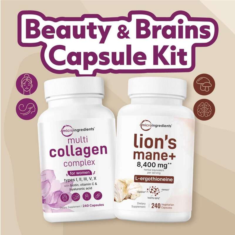 Bộ sản phẩm viên nang Micro Ingredients Beauty Brains