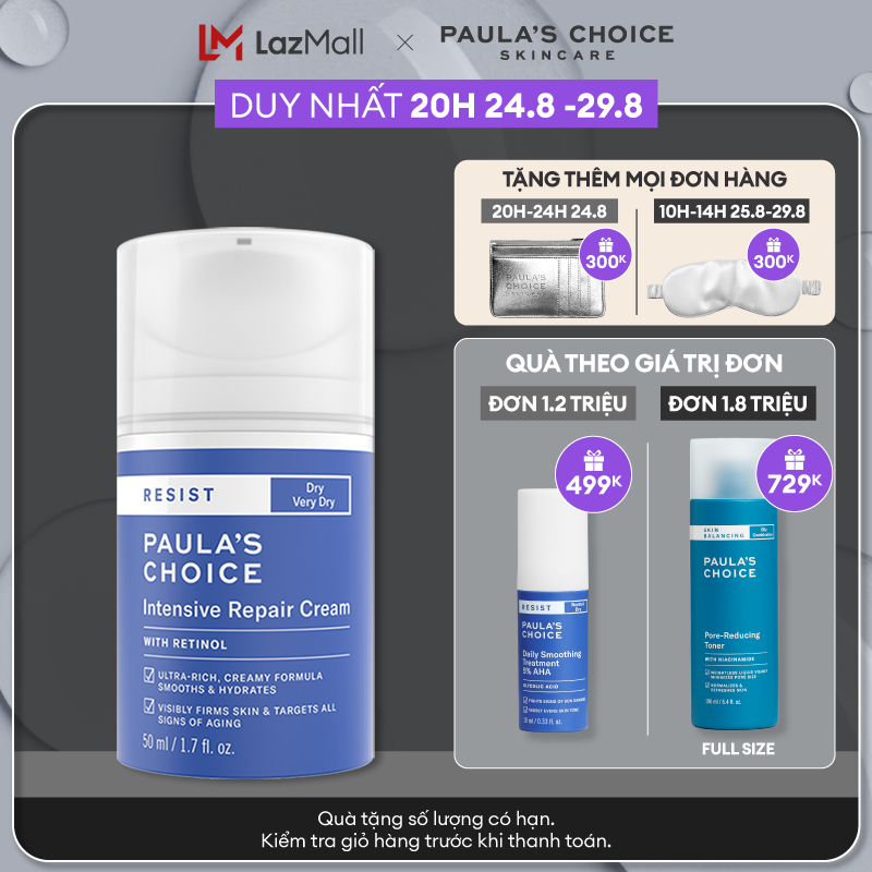 Kem dưỡng ẩm siêu cao cấp ngừa thâm nám và nếp nhăn Paula’s Choice RESIST Intensive Repair Cream 50 ml 7810