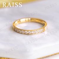RAISS【Not fade】 Gold Rings Stainless Steel  Titanium Steel Rings Various Styles Fashionable And Elegant Rings For Women