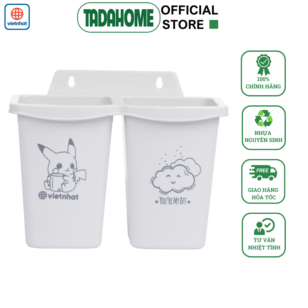 Ống Đựng Muỗng Đũa, Kệ Để Bàn Chải Đánh Răng Treo Tường VIỆT NHẬT 2762/2765 - TADAHOME