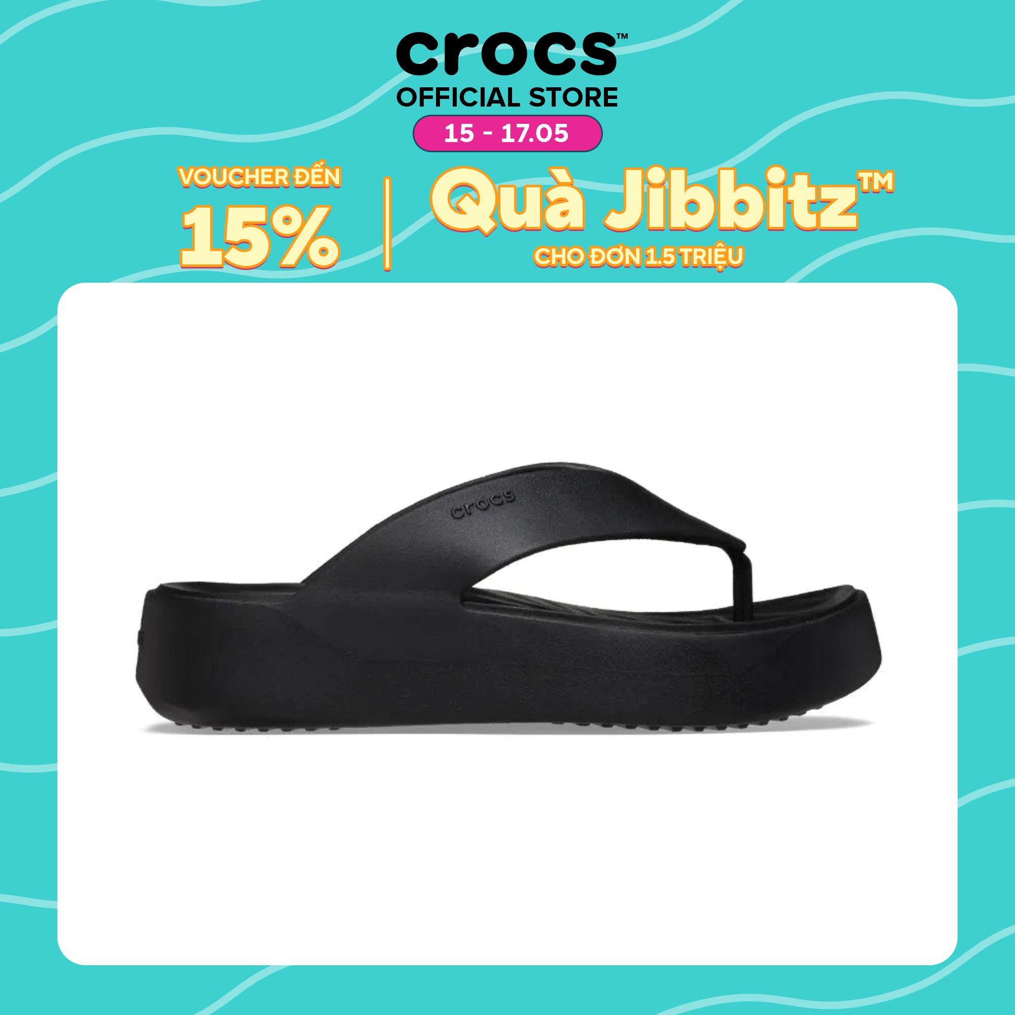 Dép Xỏ Ngón Nữ Crocs Getaway Platform - Black - 209410-001