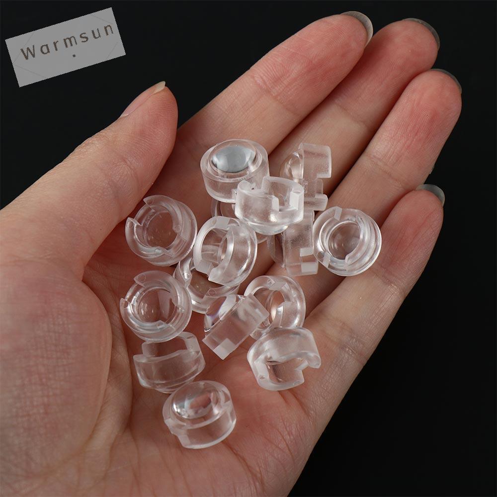 Warmsun đèn Tự làm ống kính quang học 15 30 45 60 90 100 độ Ống kính phản xạ ống kính collimator ống kính lồi ống kính acrylic Ống Kính Mini Ống Kính LED Acrylic ống kính 13mm Ống kính