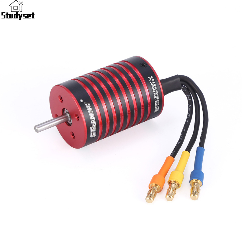 Studyset IN stock 2838 3200KV/3600KV/3800KV/4500KV/5800KV/5700KV Brushless Motor 35a Brushless Esc Compatible For 1/14 1/16 HSP/Traxxas/WLtoys Hpi Rc Car ราคา 442 บาท*ส่งฟรี