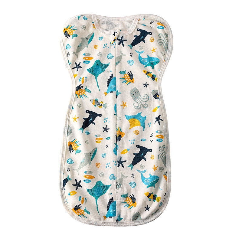 Comysubao ถุงนอนเด็กทารก baby sleeping bag 0-3 เดือน ผ้าฝ้ายแท้ นุ่ม สบาย ถุงนอนกันสะดุ้ง ซิป 2ทิศทาง