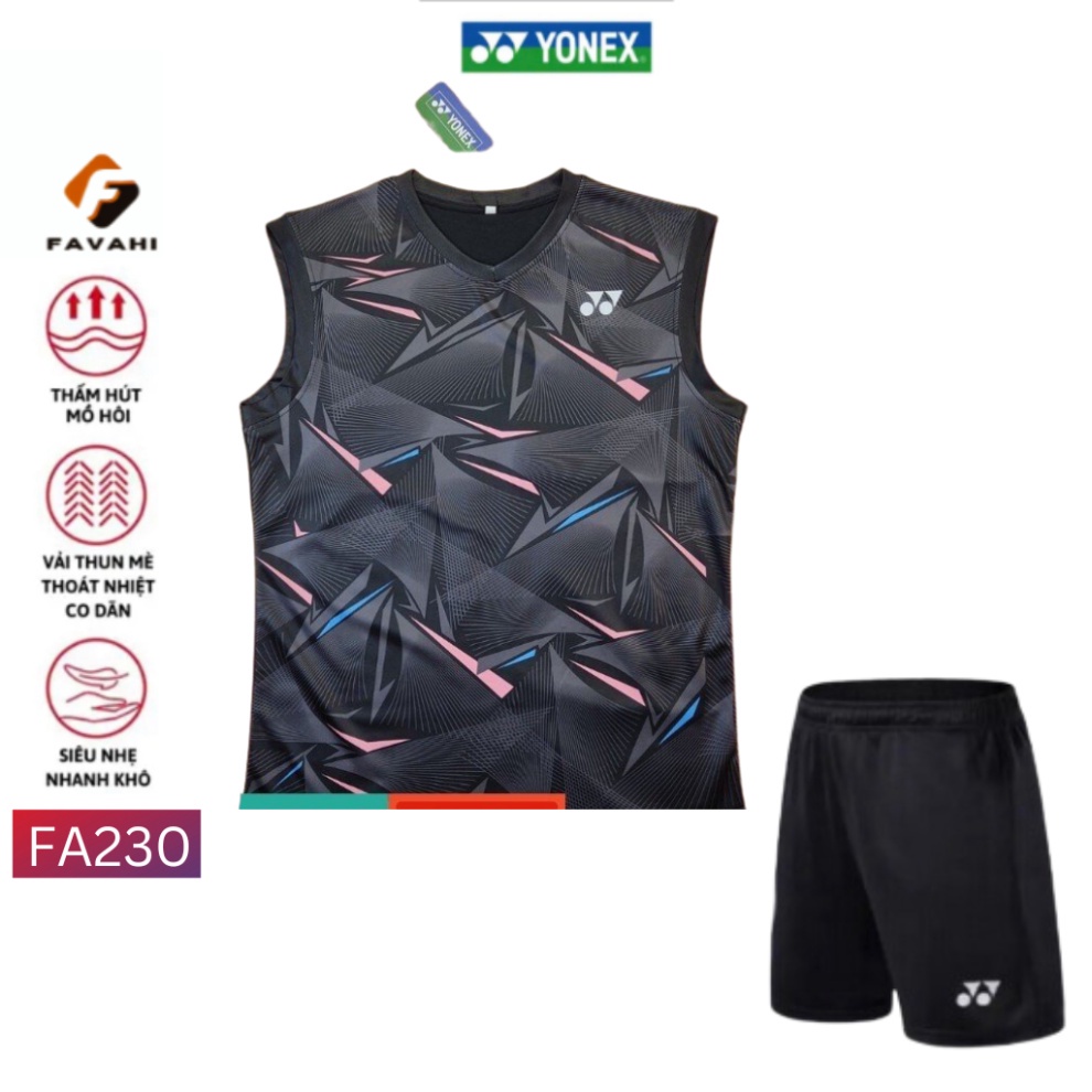 Áo cầu lông quần cầu lông Yonex FA230 chuyên nghiệp mới nhất sử dụng tập luyện và thi đấu cầu lông FAVAHI SPORT FAVAHI
