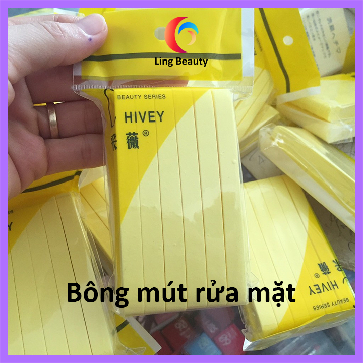 Bông mút rửa mặt , bông mút bọt biển rửa mặt Chivey