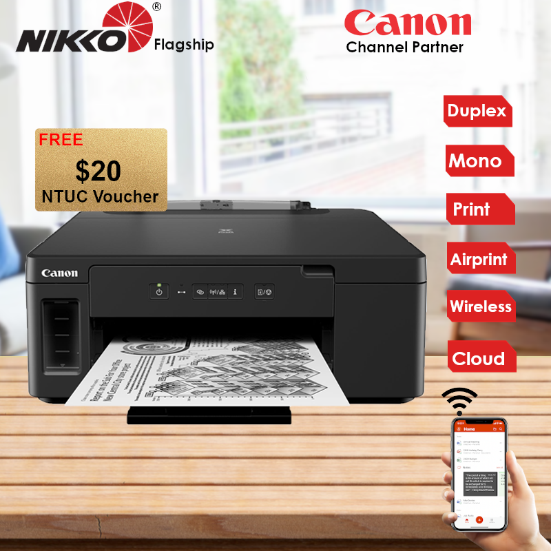 Canon PIXMA GM2070 Refillable Ink Tank Wireless All-In-One inkjet Printer GM2070 GM2070 Singapore