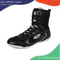 Prelesty Sepatu Tinju Pria Boxing Shoes Sport Olahraga Casual Sepatu Gulat Gym Fitness Keren Anti Slip Ringan Lentur 355