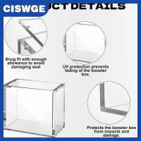 CISWGE Display Box For Acrylic Magnetic Dust-Proof Booster Show Case ETB Protection Poke Box Protector Transparent Plastic Acrylic Case