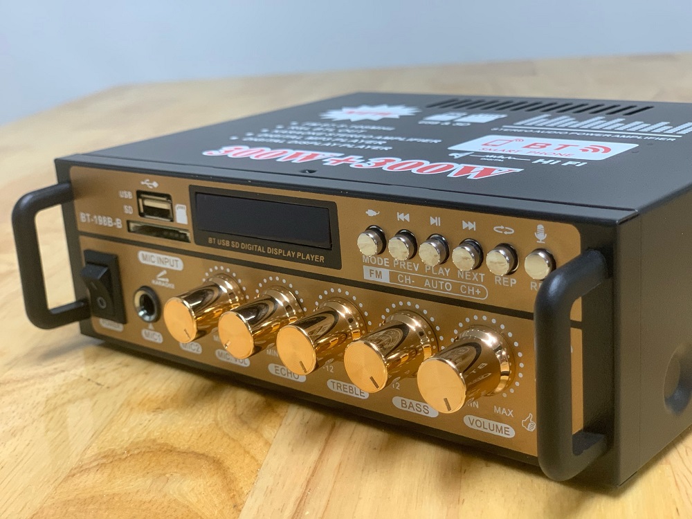  Amply karaoke Bluetooth chính hãng BT-9100 bộ khếch đại âm thanh cho dàn karaoke Nghe Nhạc gia đình 