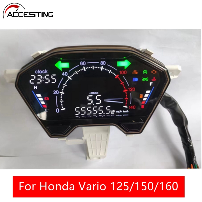 2023 NEW LED DIGITAL METER Speedometer For Honda click Vario 125 /Vario 150 /Vario 160 ราคา 1,383 บาท*ส่งฟรี