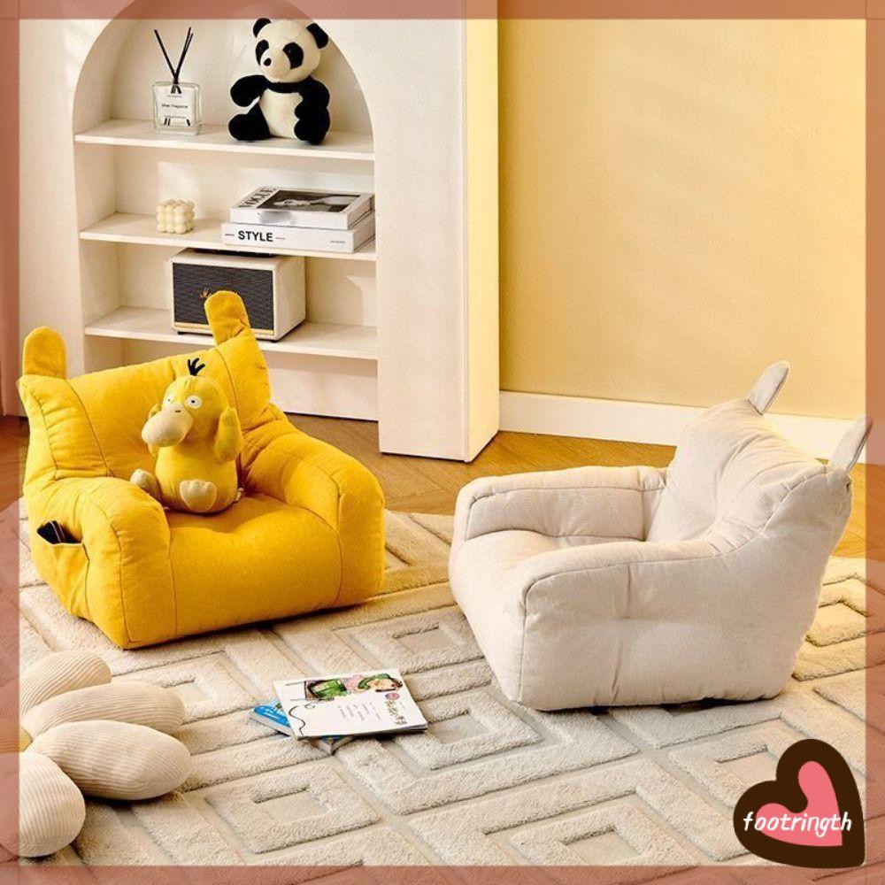 FOOTRINGTH Mềm mại Ghế Sofa Nhỏ Thoải mái Tiện dụng Ghế sofa cotton có thể giặt được Dễ thương cho trẻ em với túi lưu trữ Ghế Sofa Gấu Trẻ Em Dành cho bé trai và bé gái