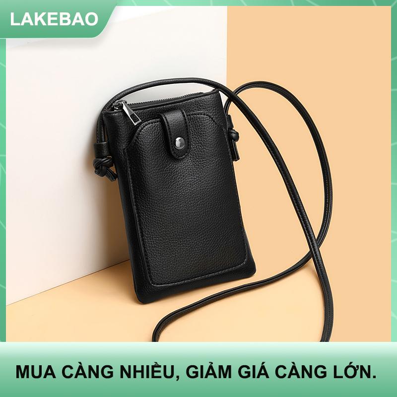 【LAKEBAO】 New rắn màu điện thoại đơn giản túi thời trang mini đa năng chéo chéo túi