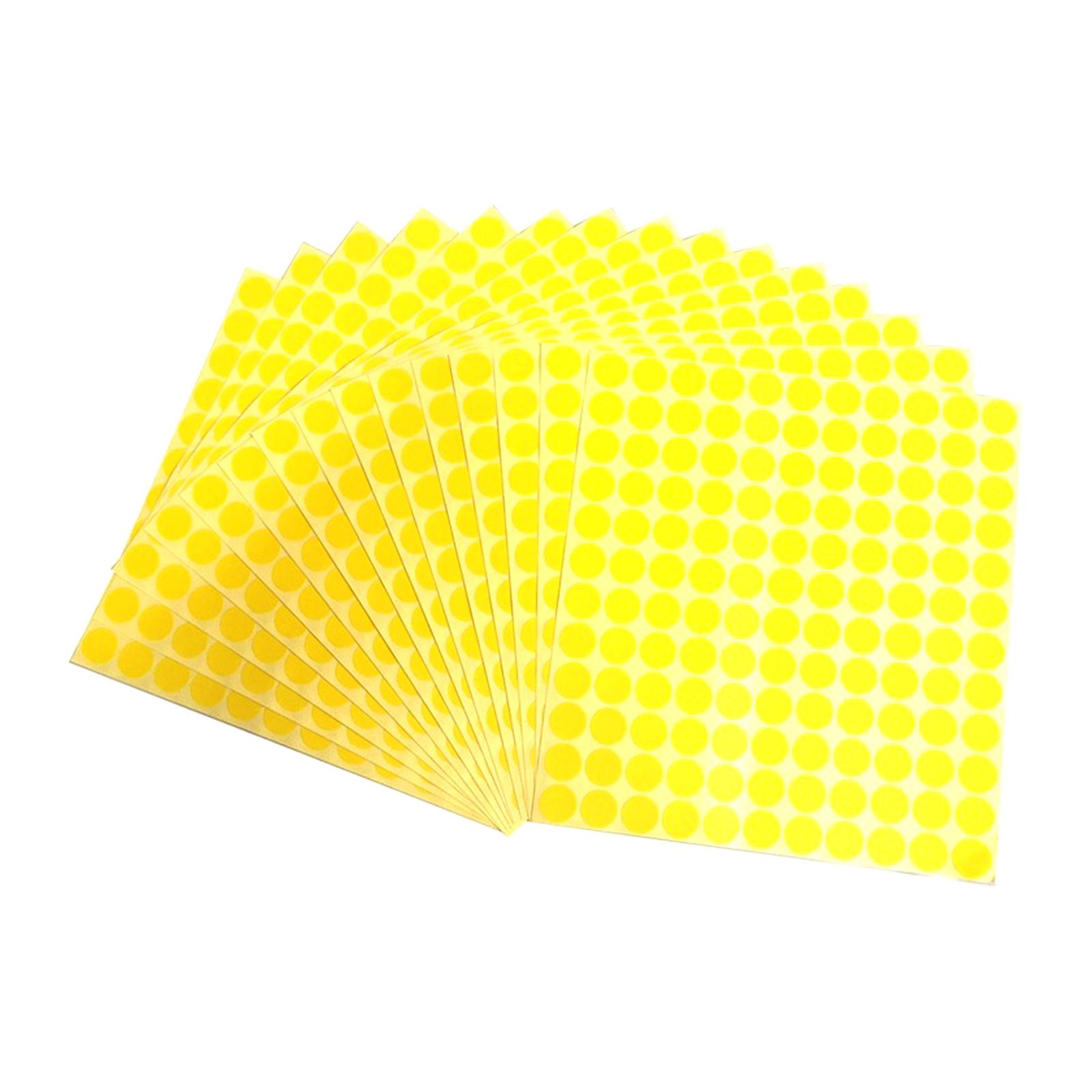 VIP Educational Supplies Pte Ltd Adhesive Round Label 19mm diameter Yellow 1050pcs/per pkt