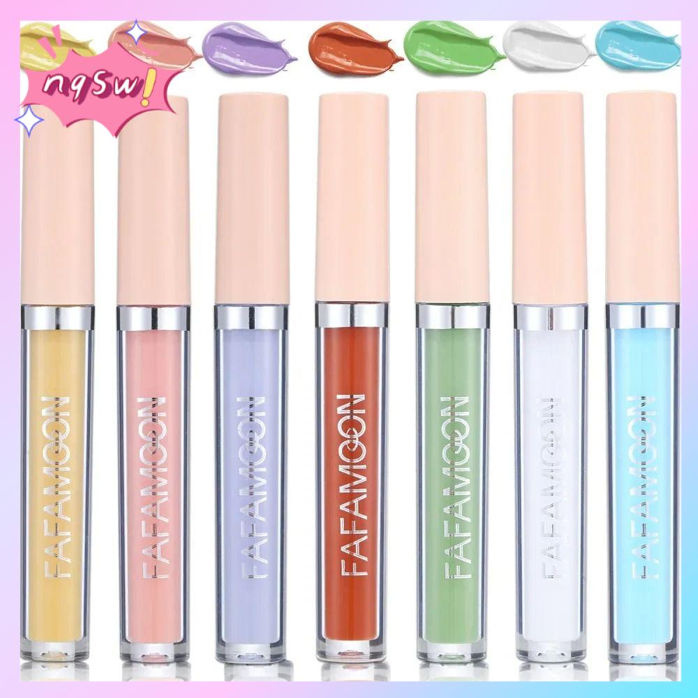 NQSW Bao phủ toàn bộ Kem che khuyết điểm dạng lỏng 2.5ml Che mụn trứng cá Kem che khuyết điểm màu Mới Làm đều tông màu da Kem nền