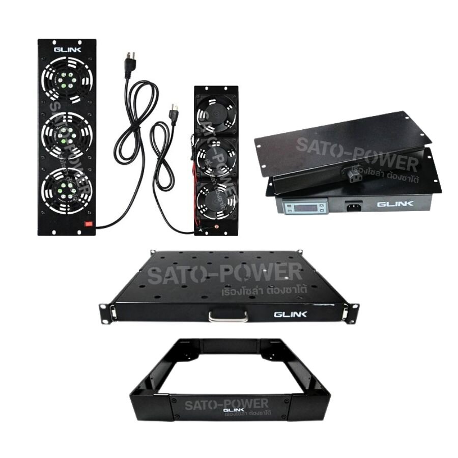 Glink Cooling Fan for Rack Cabinets Temperature Controlled Fan Accessory Accessories Cabinet Rack ราคา 1,063 บาท*ส่งฟรี