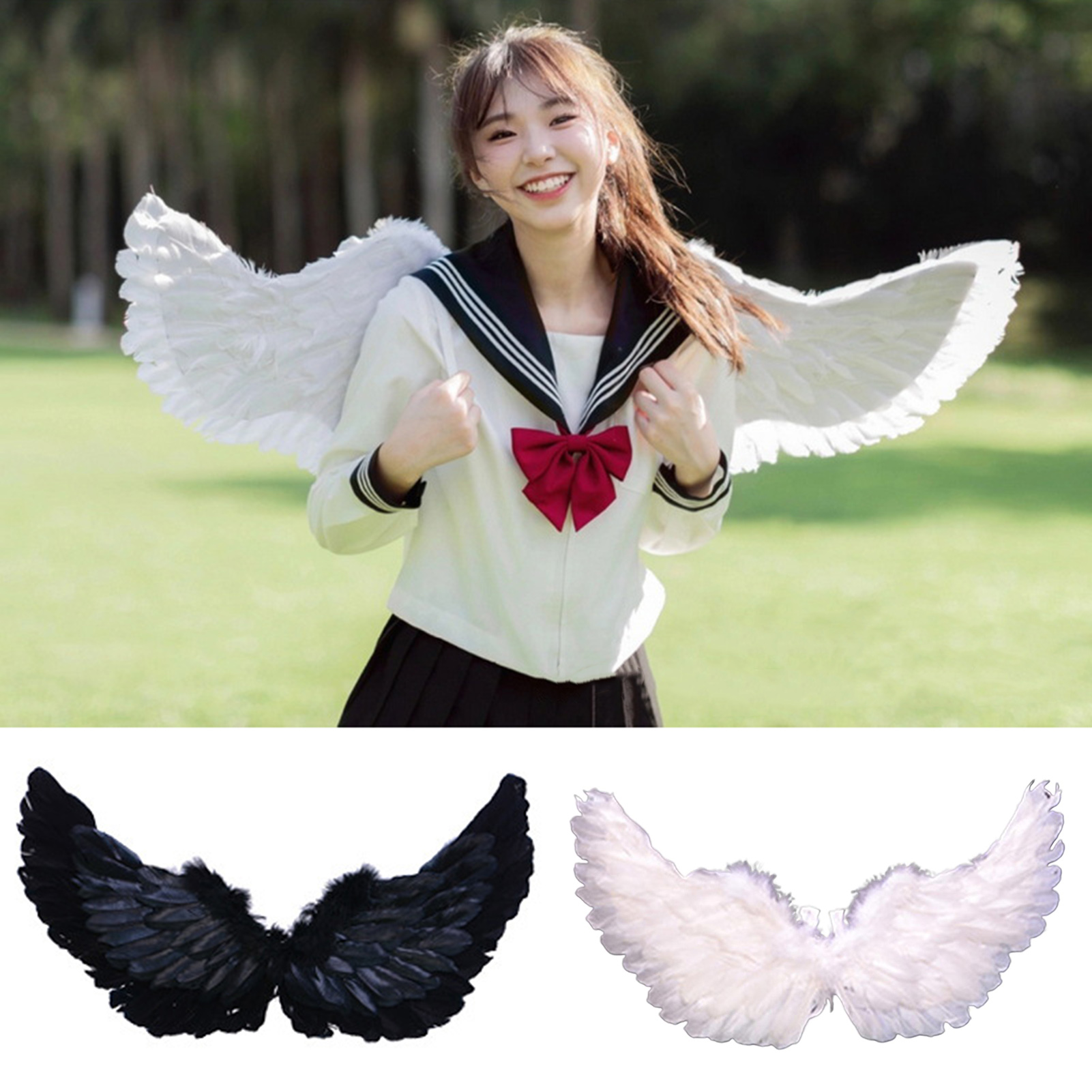 Đôi cánh thiên thần thực tế đôi cánh thiên thần đầy màu sắc cho cosplay và