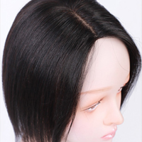 Human Hair Topper Wig For Women 13x13 Breathable MONO Rose Net Base With Clip In Hair Toupee Remy Hairpiece