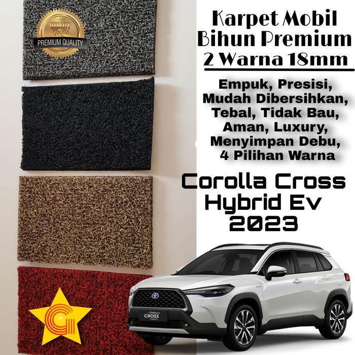 KARPET TOYOTA COROLLA CROSS HYBRID EV 2023-2024 BIHUN PREMIUM FULLSET Harga  2,120,000 Ringgit*Penghantaran Percuma