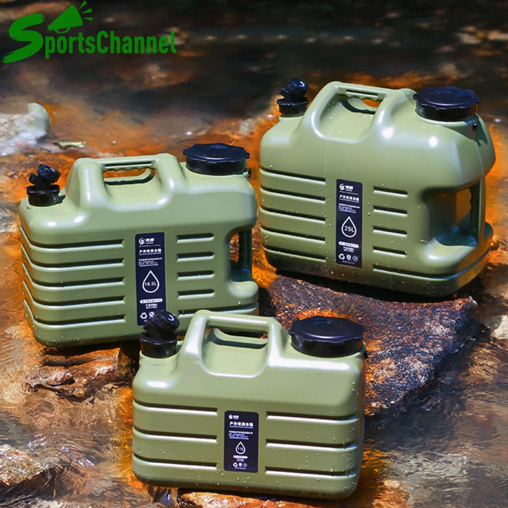 11L bình nước xách tay sức chứa lớn xô cắm trại lưu trữ nước với vòi có thể tháo rời không có rò rỉ cho Cắm Trại Đi Bộ dã ngoại câu cá