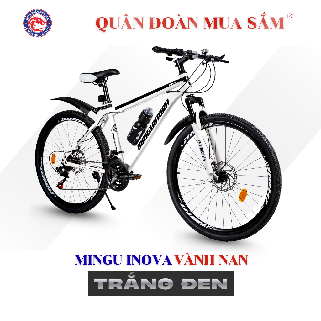 Xe Đạp Thể Thao Mingu Inova Promax - Khung Hợp Kim Thép Carbon, Phanh Đĩa Chắc Chắn, Tải Trọng 170kg