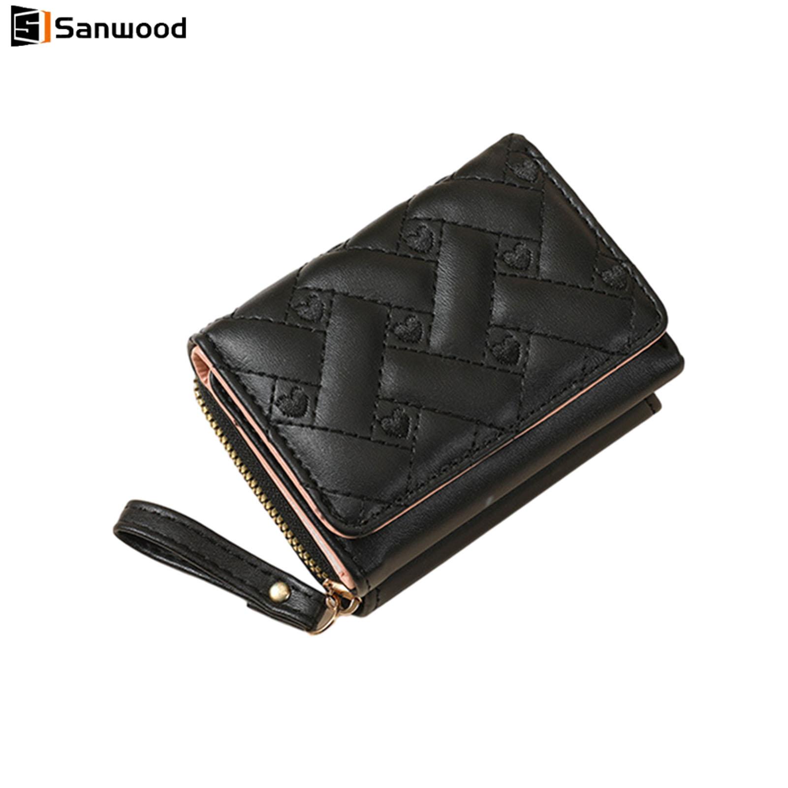 อุปกรณ์ไอทีและแก็ดเจ็ต Sanwood กระเป๋าสตางค์ปัก กระเป๋าสตางค์ผู้หญิง กระเป๋าสตางค์สามพับผู้หญิงพร้อมหัวใจปัก - กระเป๋าใส่บัตรมินิ กระเป๋าใส่เหรียญแบบซิป กระเป๋าใส่เงินสดขนาดกะทัดรัดสำหรับการออกเดทช้อปปิ้ง - ของขวัญที่สมบูรณ์แบบสำหรับสุภาพสตรี ราคา 137 บาท*ส่งฟรี