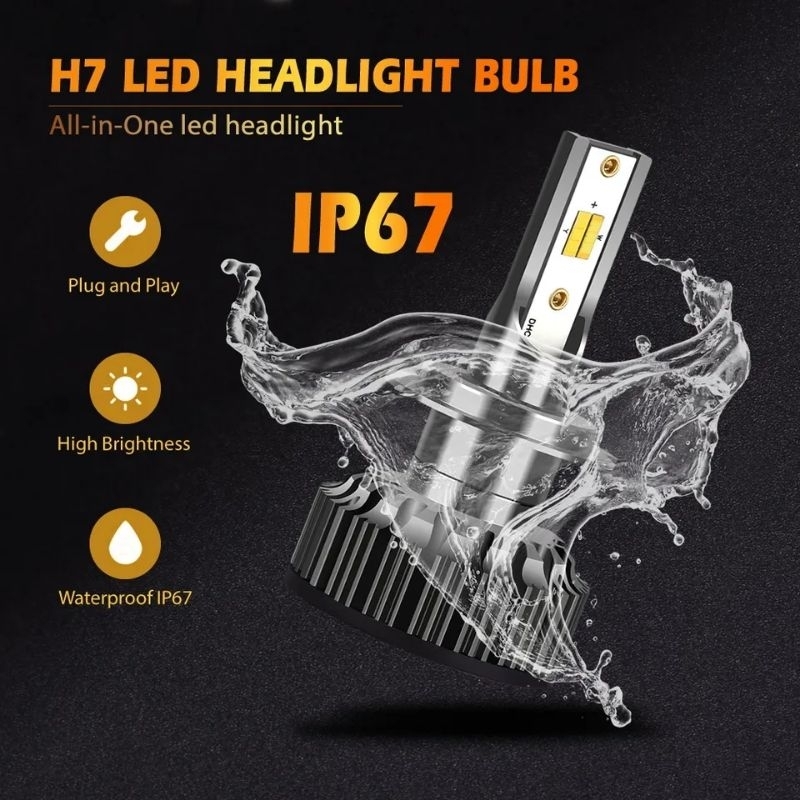 lampu LED mobil model terbaru jenis shoket 9007/HB5/HI/LO 20000LM 3000k 4500K 6500k menyesuaikan untuk auto kabut Harga 550,000 rupiah*Gratis Ongkir