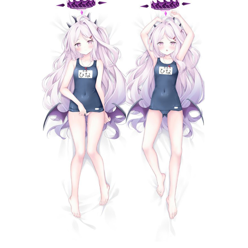 Waifu 2WAY ôm cơ thể gối trường hợp quà tặng Blue Archive Sorasaki Hina Anime Sexy gối trường hợp Ot