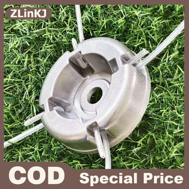 ZLinKJ หัวตัดหญ้าอลูมิเนียมอัลลอยด์แบบสากลพร้อมสายตัดหญ้าทำจากเหล็กไนล่อนอะไหล่ทดแทนเครื่องตัดหญ้า ราคา 49 บาท*ส่งฟรี
