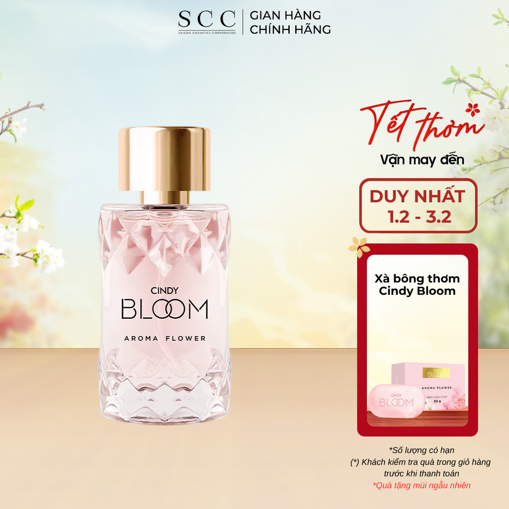 Nước Hoa Nữ Cindy Bloom Aroma Flower Hương Ngọt Ngào Nữ Tính 50ml