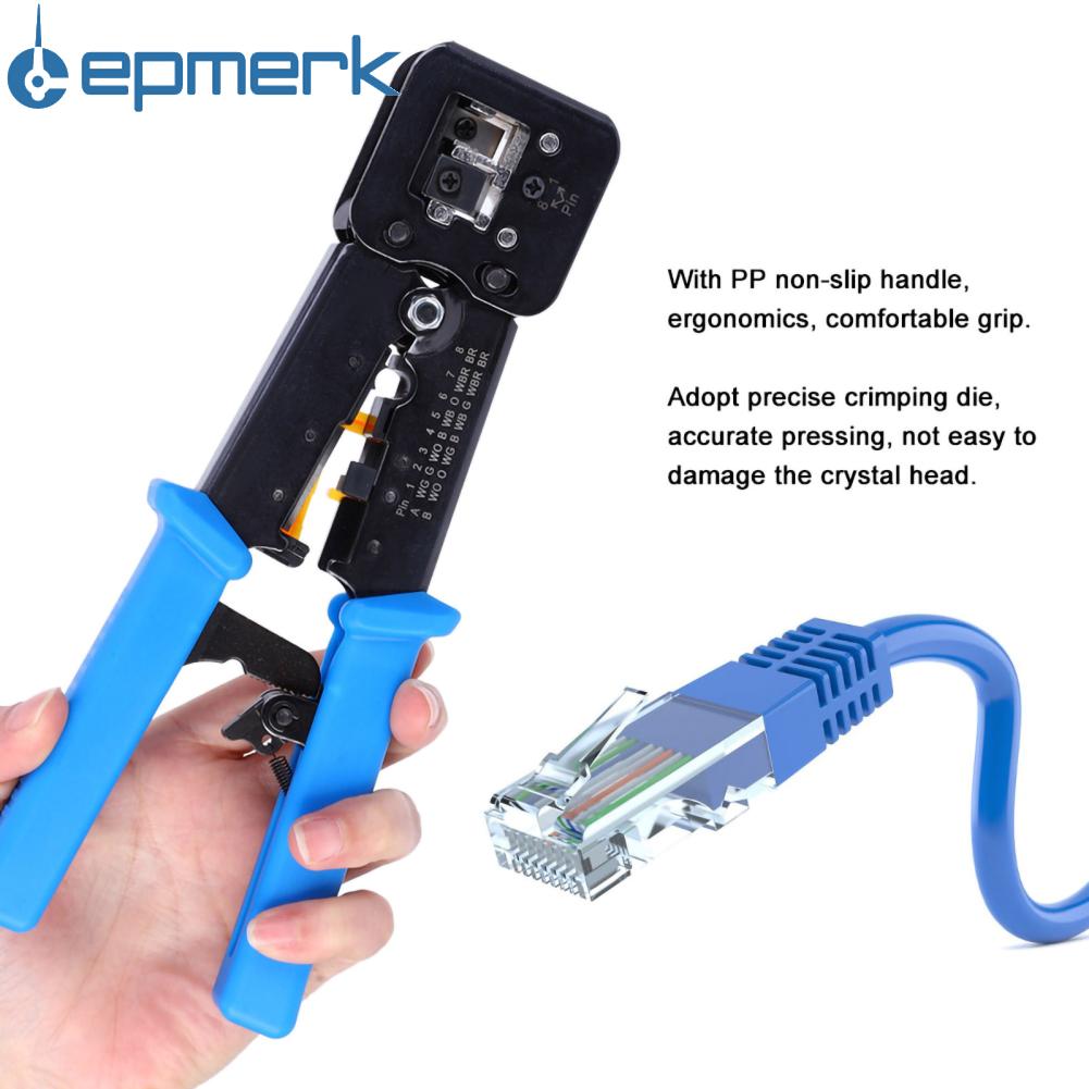 Lepmerk Cáp dụng cụ uốn chuyên nghiệp Ethernet crimper cho cáp mạng cho sửa chữa để bảo trì